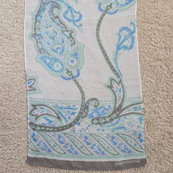 Jones New York Silk Chiffon Scarf - Picture 5 of 10